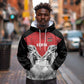 Custom Rugby Africa Kenya Hoodie Red Kenyan 22-23 Motif - African Pride