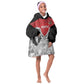 Custom Rugby Africa Kenya Kid Wearable Blanket Hoodie Red Kenyan 22-23 Motif - African Pride