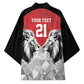 Custom Rugby Africa Kenya Kimono Red Kenyan 22-23 Motif
