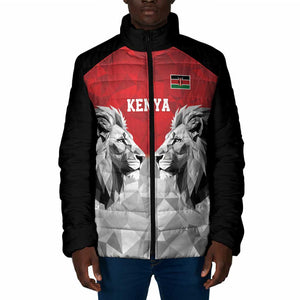 Custom Rugby Africa Kenya Padded Jacket Red Kenyan 22-23 Motif
