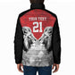Custom Rugby Africa Kenya Padded Jacket Red Kenyan 22-23 Motif