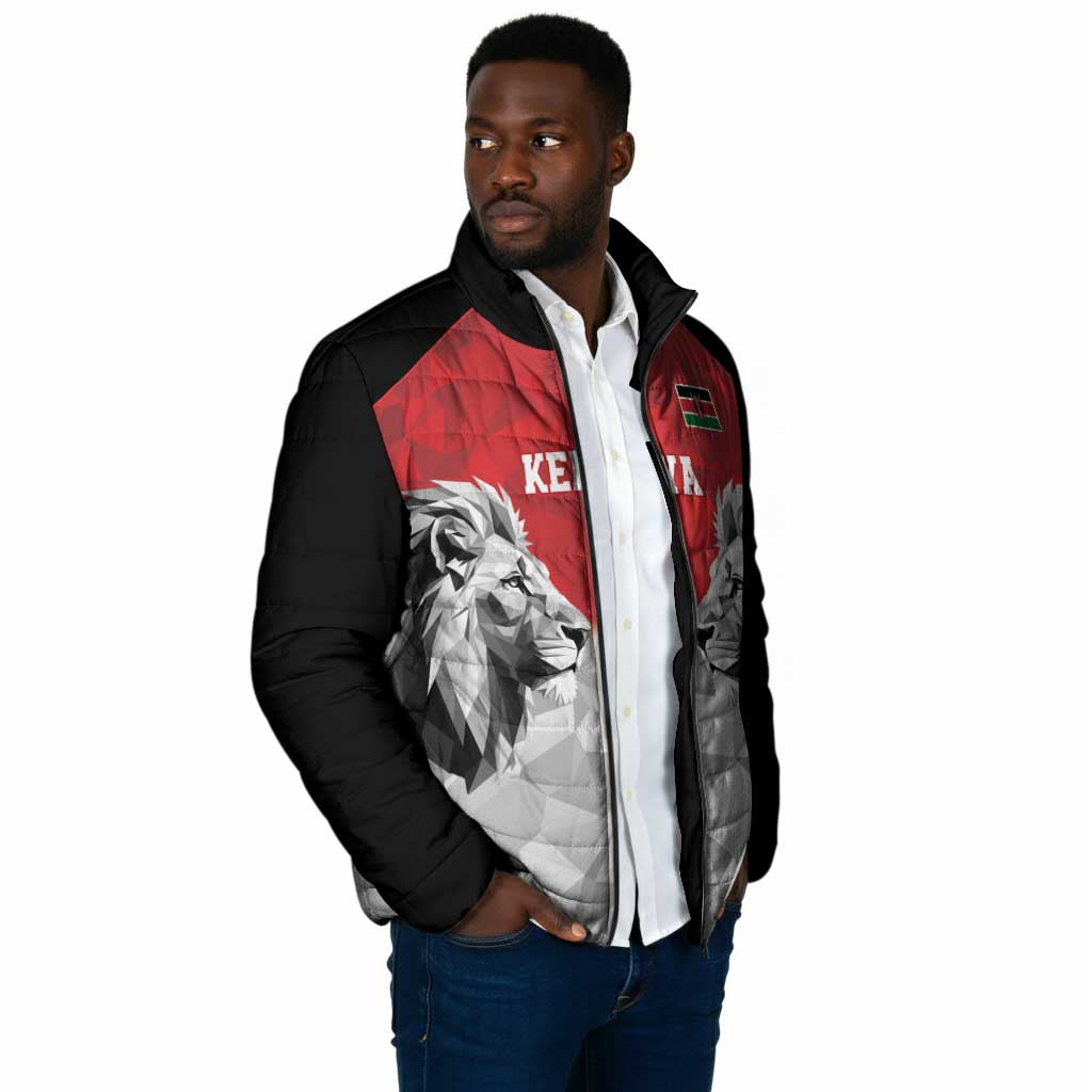 Custom Rugby Africa Kenya Padded Jacket Red Kenyan 22-23 Motif