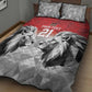 Custom Rugby Africa Kenya Quilt Bed Set Red Kenyan 22-23 Motif - African Pride
