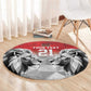 Custom Rugby Africa Kenya Round Carpet Red Kenyan 22-23 Motif - African Pride