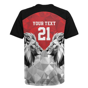 Custom Rugby Africa Kenya Rugby Jersey Red Kenyan 22-23 Motif - African Pride