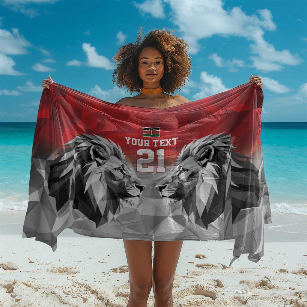 Custom Rugby Africa Kenya Sarong Red Kenyan 22-23 Motif - African Pride