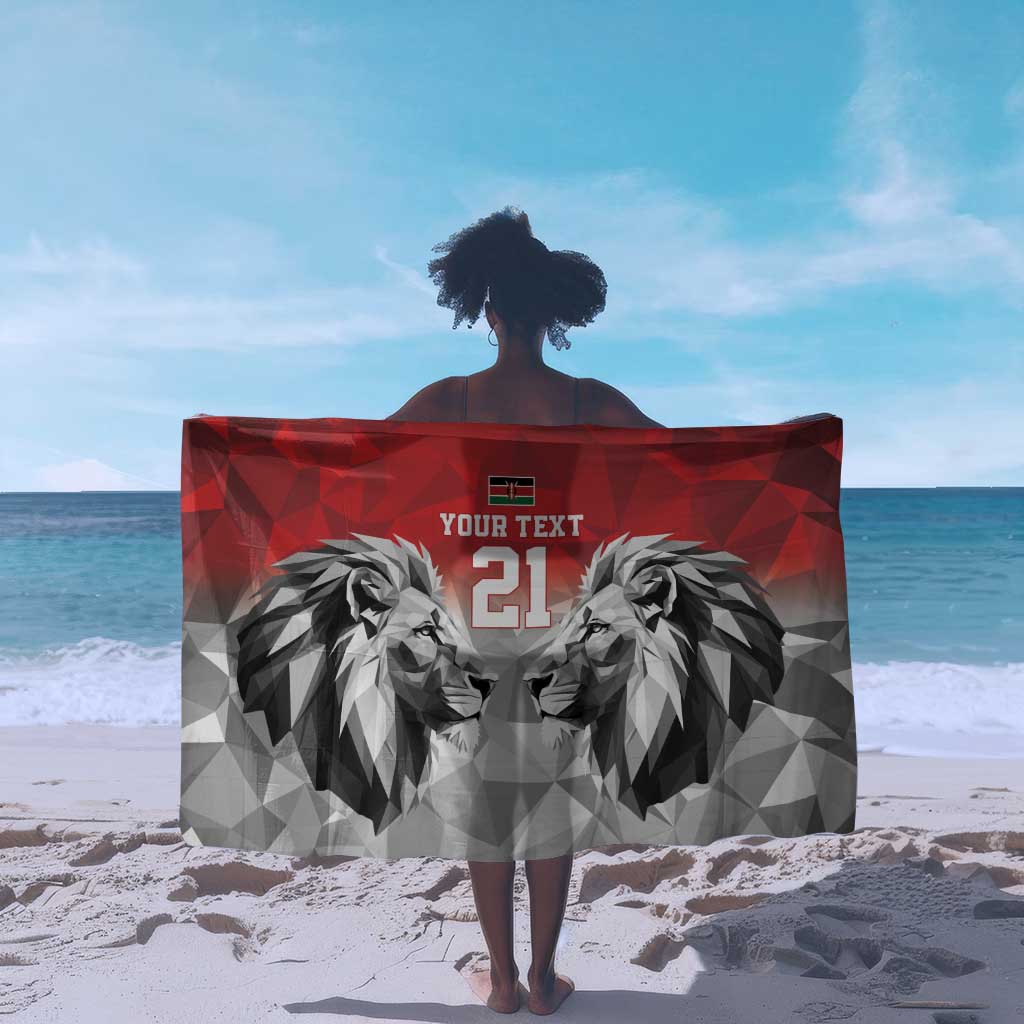 Custom Rugby Africa Kenya Sarong Red Kenyan 22-23 Motif - African Pride