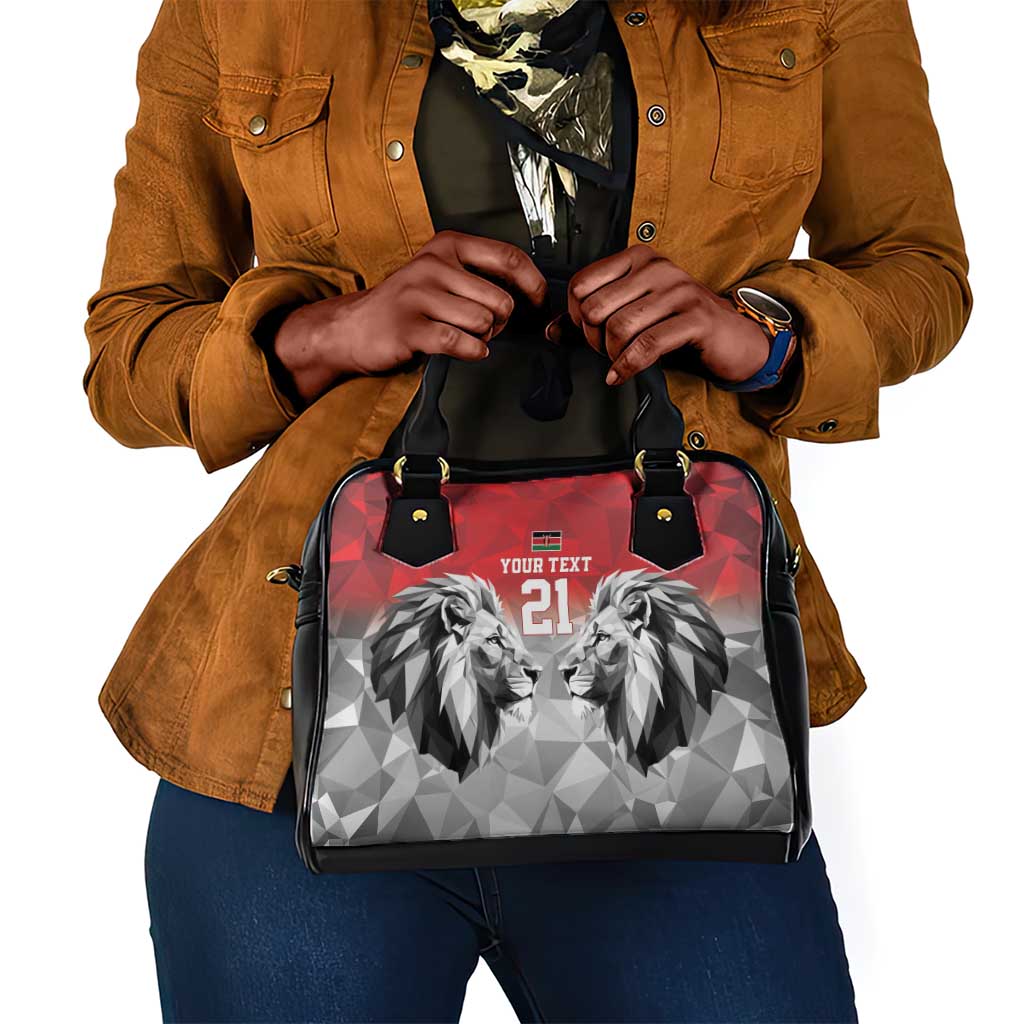 Custom Rugby Africa Kenya Shoulder Handbag Red Kenyan 22-23 Motif - African Pride