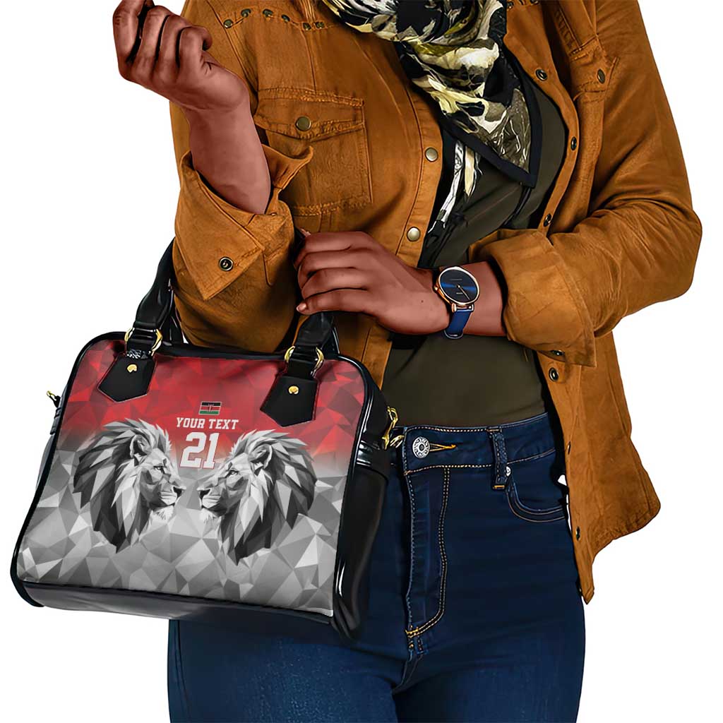 Custom Rugby Africa Kenya Shoulder Handbag Red Kenyan 22-23 Motif - African Pride