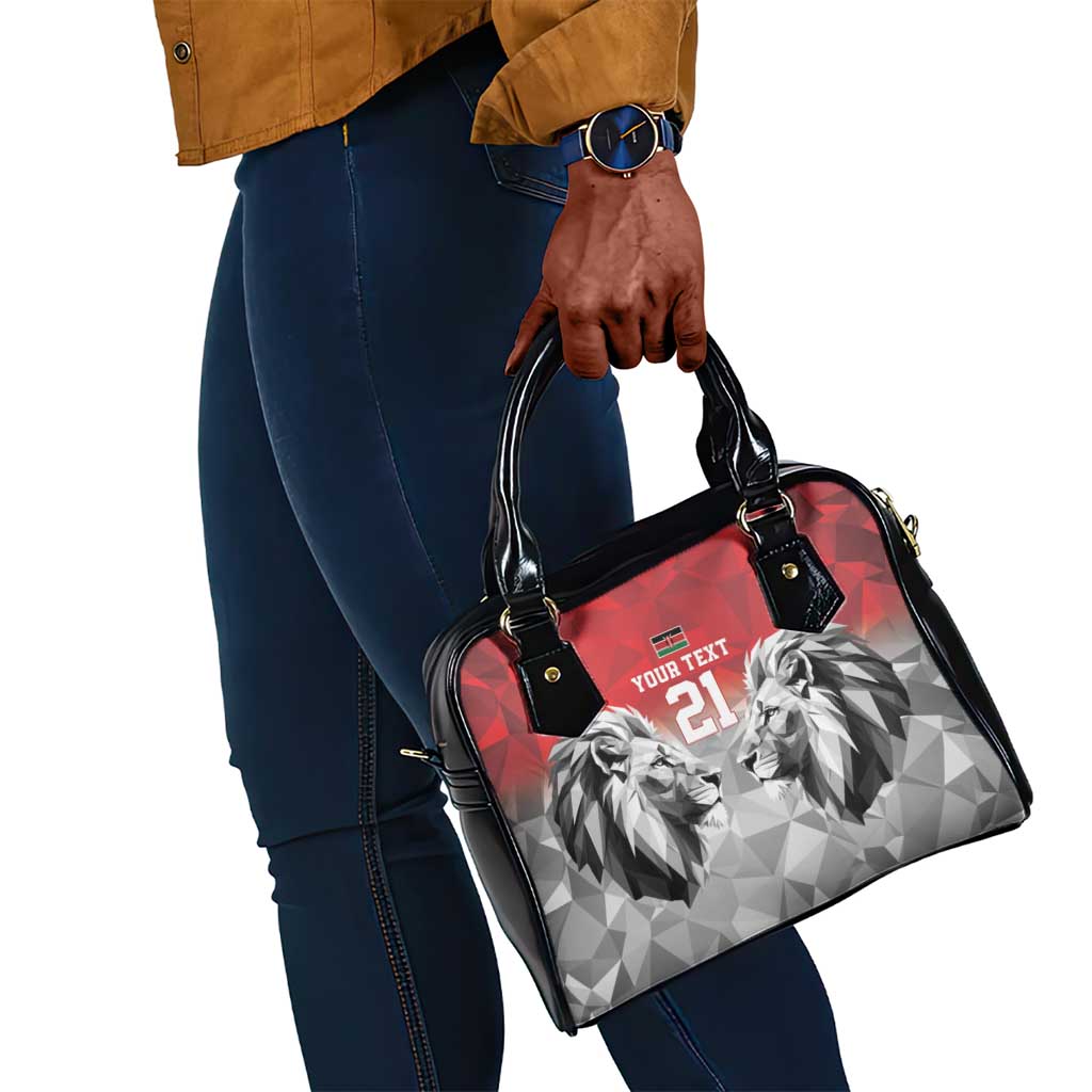 Custom Rugby Africa Kenya Shoulder Handbag Red Kenyan 22-23 Motif - African Pride