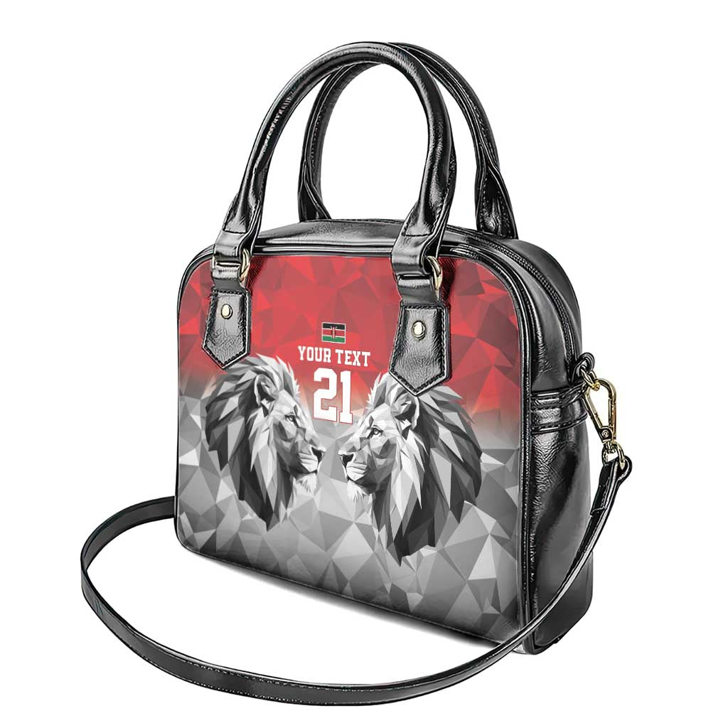 Custom Rugby Africa Kenya Shoulder Handbag Red Kenyan 22-23 Motif - African Pride