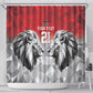 Custom Rugby Africa Kenya Shower Curtain Red Kenyan 22-23 Motif - African Pride