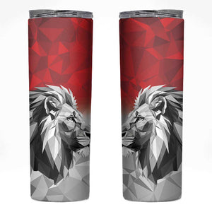 Custom Rugby Africa Kenya Skinny Tumbler Red Kenyan 22-23 Motif - African Pride