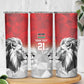 Custom Rugby Africa Kenya Skinny Tumbler Red Kenyan 22-23 Motif - African Pride