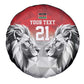 Custom Rugby Africa Kenya Spare Tire Cover Red Kenyan 22-23 Motif - African Pride