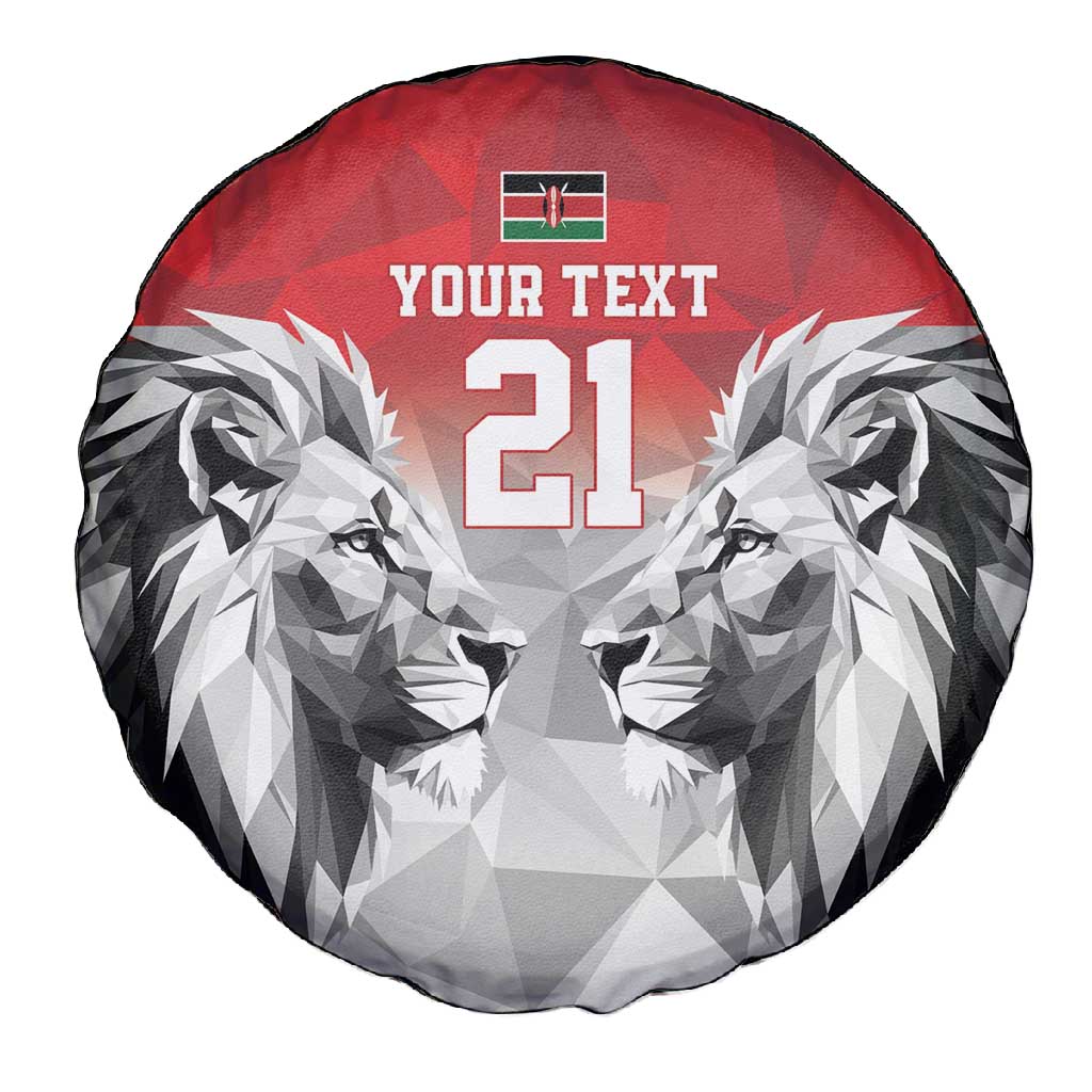 Custom Rugby Africa Kenya Spare Tire Cover Red Kenyan 22-23 Motif - African Pride