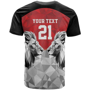 Custom Rugby Africa Kenya T shirt Red Kenyan 22-23 Motif - African Pride