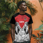 Custom Rugby Africa Kenya T shirt Red Kenyan 22-23 Motif - African Pride