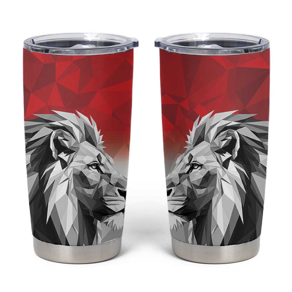 Custom Rugby Africa Kenya Tumbler Cup Red Kenyan 22-23 Motif - African Pride