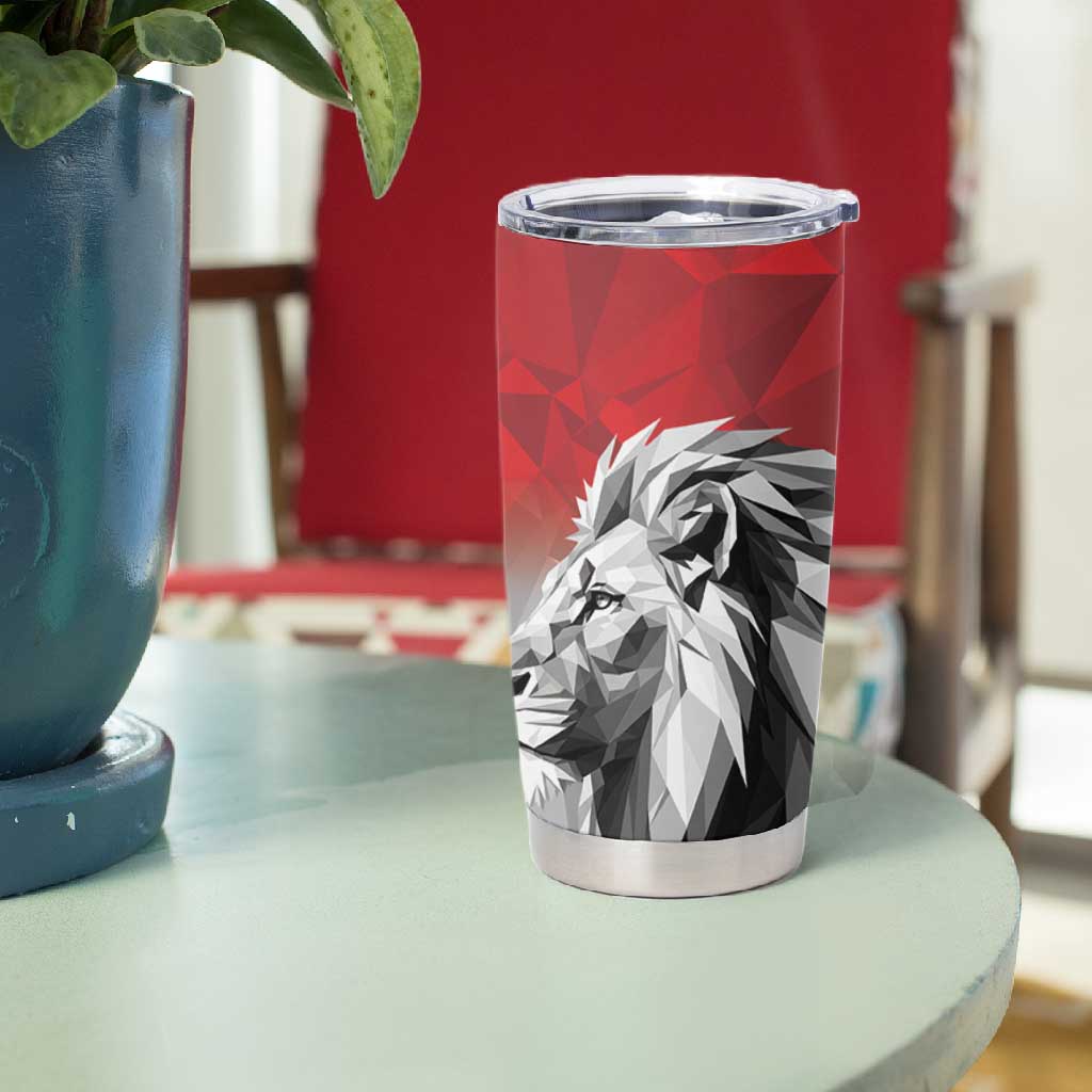 Custom Rugby Africa Kenya Tumbler Cup Red Kenyan 22-23 Motif - African Pride
