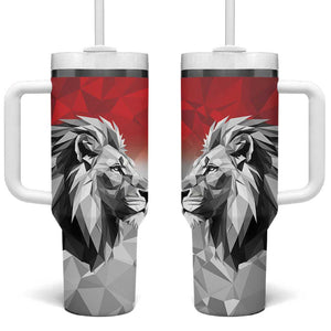 Custom Rugby Africa Kenya Tumbler With Handle Red Kenyan 22-23 Motif - African Pride