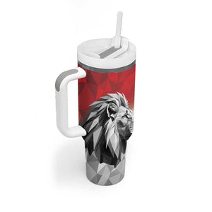 Custom Rugby Africa Kenya Tumbler With Handle Red Kenyan 22-23 Motif - African Pride