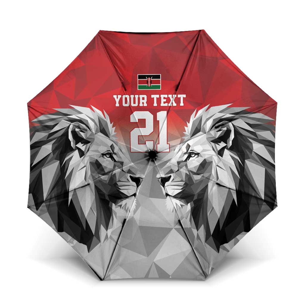 Custom Rugby Africa Kenya Umbrella Red Kenyan 22-23 Motif