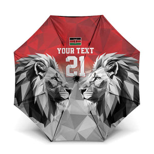 Custom Rugby Africa Kenya Umbrella Red Kenyan 22-23 Motif