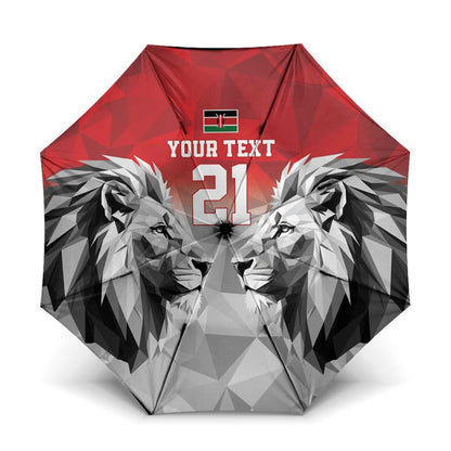 Custom Rugby Africa Kenya Umbrella Red Kenyan 22-23 Motif