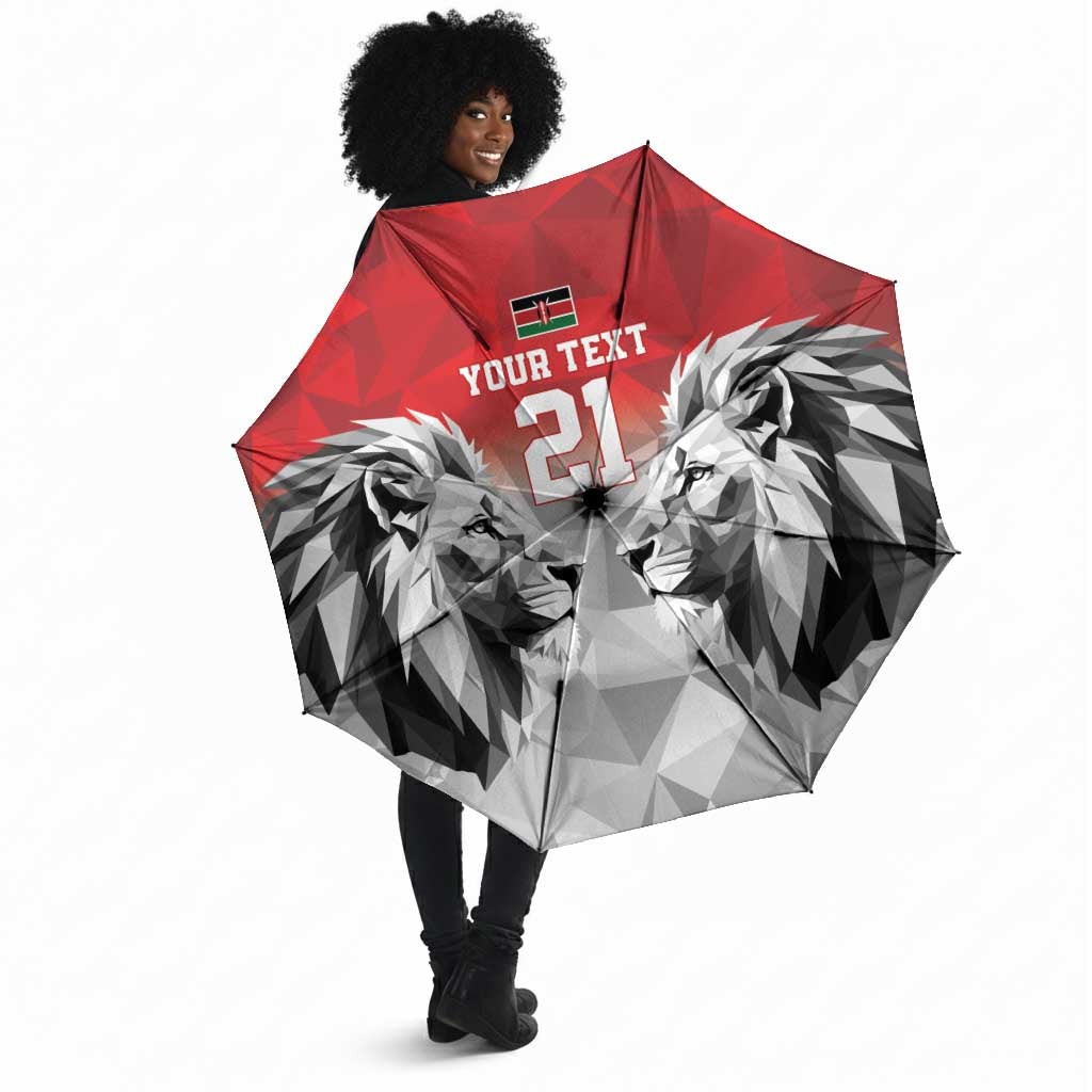 Custom Rugby Africa Kenya Umbrella Red Kenyan 22-23 Motif