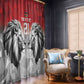 Custom Rugby Africa Kenya Window Curtain Red Kenyan 22-23 Motif - African Pride