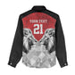 Custom Rugby Africa Kenya Women Casual Shirt Red Kenyan 22-23 Motif - African Pride