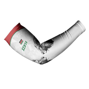 Custom Rugby Africa Kenya Arm Sleeves White Kenyan 22-23 Motif