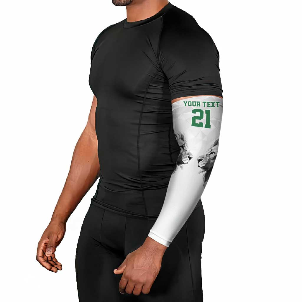 Custom Rugby Africa Kenya Arm Sleeves White Kenyan 22-23 Motif