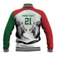 Custom Rugby Africa Kenya Baseball Jacket White Kenyan 22-23 Motif - African Pride