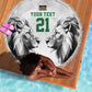 Custom Rugby Africa Kenya Beach Blanket White Kenyan 22-23 Motif - African Pride