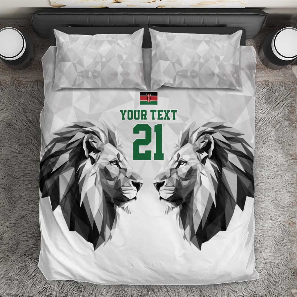 Custom Rugby Africa Kenya Bedding Set White Kenyan 22-23 Motif - African Pride