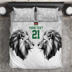 Custom Rugby Africa Kenya Bedding Set White Kenyan 22-23 Motif - African Pride