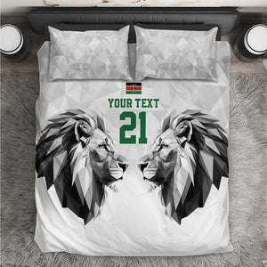 Custom Rugby Africa Kenya Bedding Set White Kenyan 22-23 Motif - African Pride