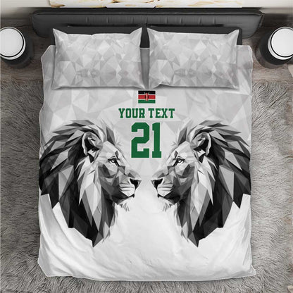 Custom Rugby Africa Kenya Bedding Set White Kenyan 22-23 Motif - African Pride