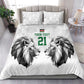 Custom Rugby Africa Kenya Bedding Set White Kenyan 22-23 Motif - African Pride