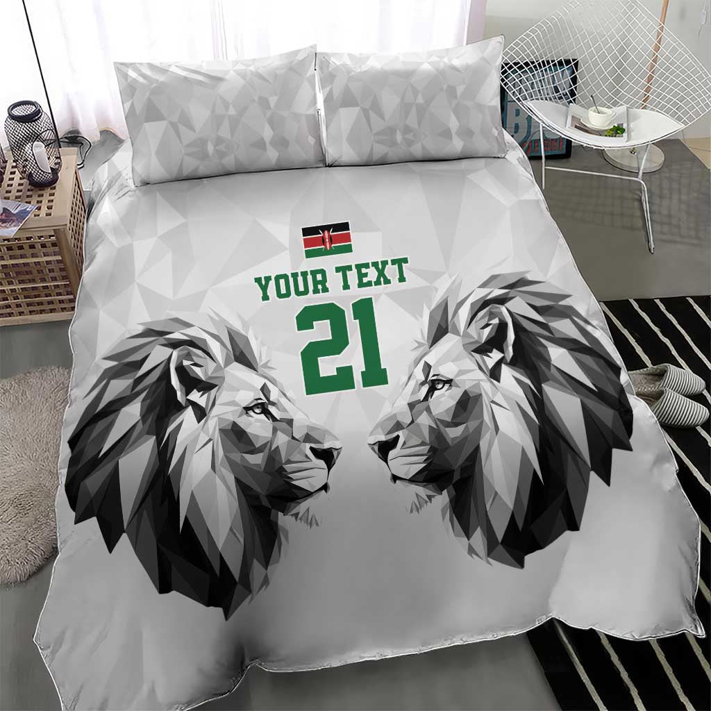 Custom Rugby Africa Kenya Bedding Set White Kenyan 22-23 Motif - African Pride
