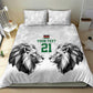 Custom Rugby Africa Kenya Bedding Set White Kenyan 22-23 Motif - African Pride