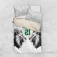 Custom Rugby Africa Kenya Bedding Set White Kenyan 22-23 Motif - African Pride