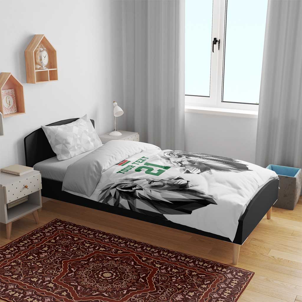 Custom Rugby Africa Kenya Bedding Set White Kenyan 22-23 Motif - African Pride