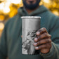 Custom Rugby Africa Kenya 4 in 1 Can Cooler Tumbler White Kenyan 22-23 Motif - African Pride