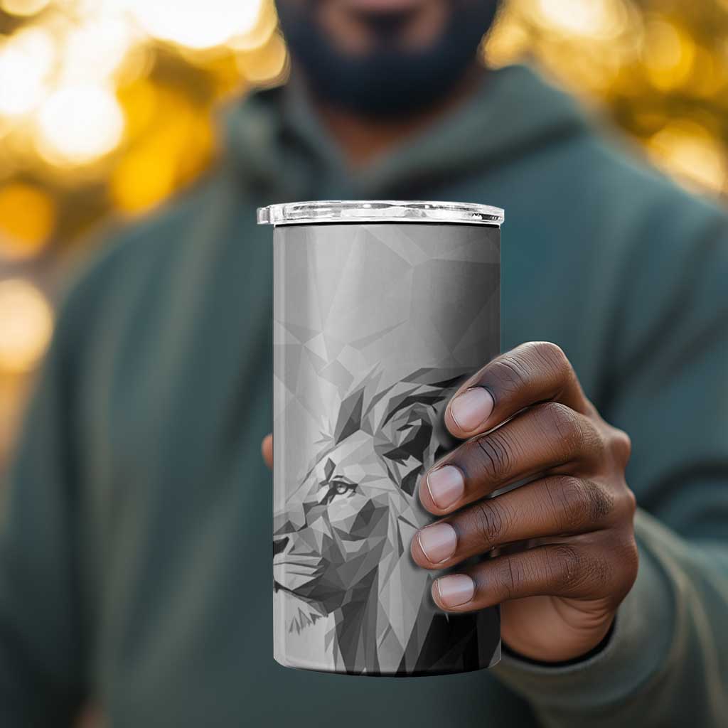 Custom Rugby Africa Kenya 4 in 1 Can Cooler Tumbler White Kenyan 22-23 Motif - African Pride
