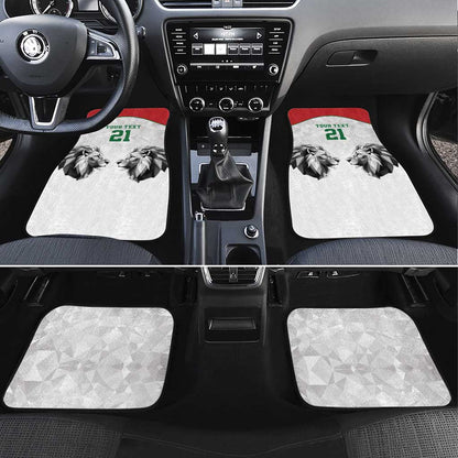 Custom Rugby Africa Kenya Car Mats White Kenyan 22-23 Motif - African Pride