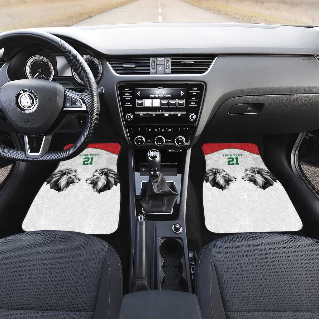 Custom Rugby Africa Kenya Car Mats White Kenyan 22-23 Motif - African Pride