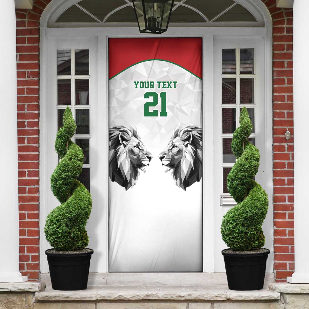 Custom Rugby Africa Kenya Door Cover White Kenyan 22-23 Motif